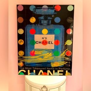 NELSON DE LA NUEZ
Chanel No.5 
New Limited edition mixed media art